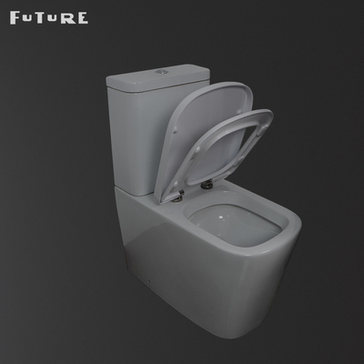 โถสุขภัณฑ์แบบปิดคู่ขนาดมาตรฐาน 837 มม. สูง 2 ชิ้น Commode