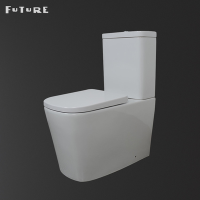 โถสุขภัณฑ์แบบปิดคู่ขนาดมาตรฐาน 837 มม. สูง 2 ชิ้น Commode