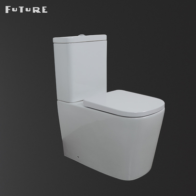 โถสุขภัณฑ์แบบปิดคู่ขนาดมาตรฐาน 837 มม. สูง 2 ชิ้น Commode
