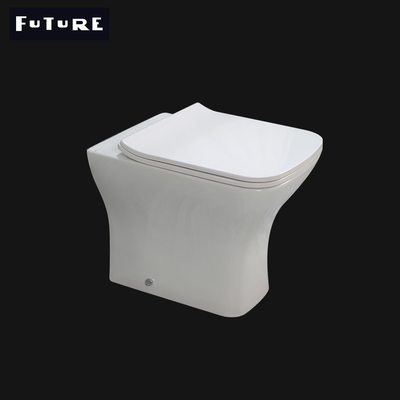 Dual Flush 3L 6L Modern Back To Wall Toilet ประหยัดน้ำแบบไม่มีขอบ WC