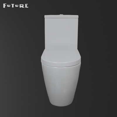 420mm Seat Close Coupled ห้องอาบน้ำ โถสุขภัณฑ์ไม่มีขอบ P Trap Water Closet
