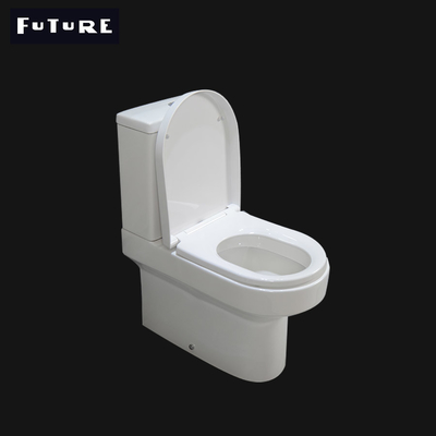 โถชักโครกแบบสั้น Flushing Short Projection ขนาด 500 มม. สำหรับอาคารสำนักงาน