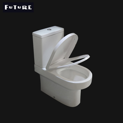 โถชักโครกแบบสั้น Flushing Short Projection ขนาด 500 มม. สำหรับอาคารสำนักงาน