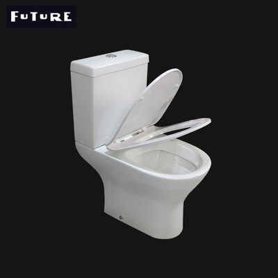 ชักโครกแบบสั้นเซรามิค 3L 6L แบบ Dual Flush 570mm Wash Down Wc