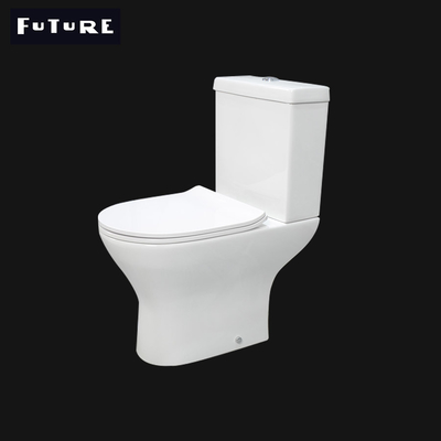 โถสุขภัณฑ์ไร้ขอบเซรามิกแบบยาว สุขภัณฑ์ Dual Flush 3L 6L