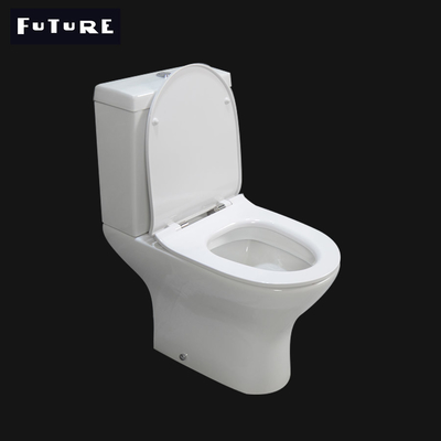 โถสุขภัณฑ์ไร้ขอบเซรามิกแบบยาว สุขภัณฑ์ Dual Flush 3L 6L