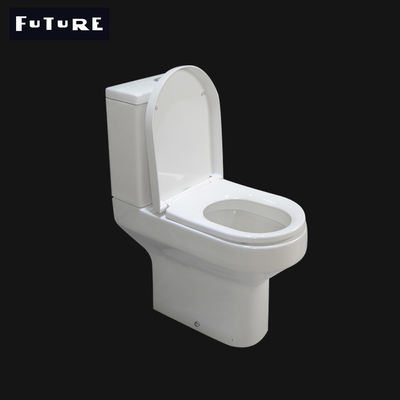 P สุขภัณฑ์แบบปิดคู่ สุขภัณฑ์สูง สองชิ้น WC 610*357*400MM